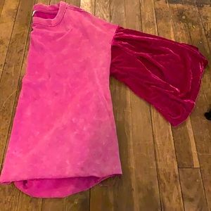 Fuschia bell sleeve sweatshirt